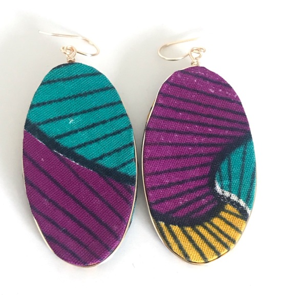 Finchy Handmade Fabric Earrings - Picture 3 of 4